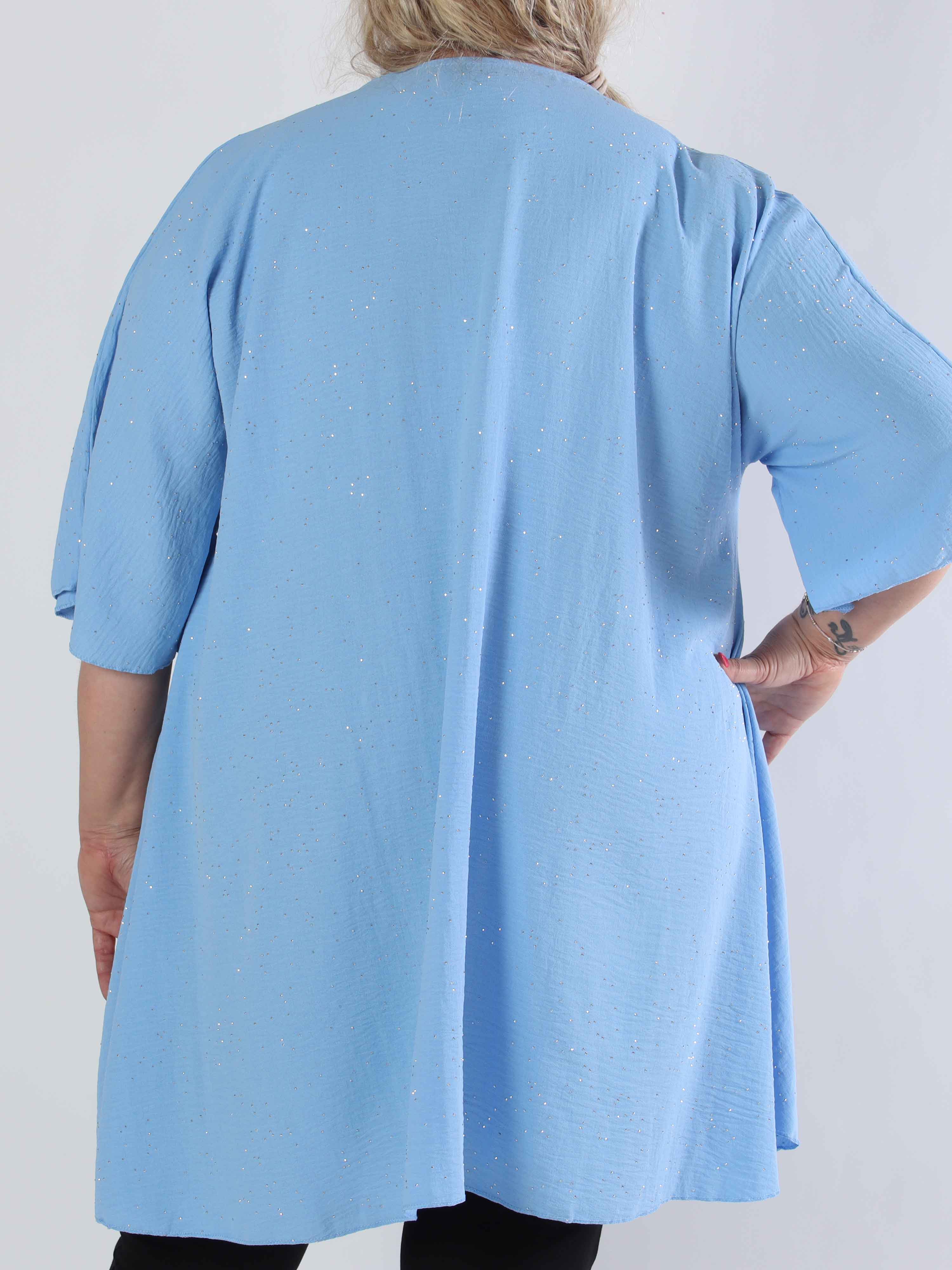 Johanne - Ensfarvet plus size kjole pyntet med similisten